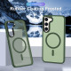 For Samsung Galaxy S24+ 5G MagSafe Magnetic Skin Feel Frosted Phone Case(Dark Green)