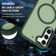 For Samsung Galaxy S24+ 5G MagSafe Magnetic Skin Feel Frosted Phone Case(Dark Green)