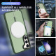 For Samsung Galaxy S24+ 5G MagSafe Magnetic Skin Feel Frosted Phone Case(Dark Green)