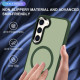 For Samsung Galaxy S24+ 5G MagSafe Magnetic Skin Feel Frosted Phone Case(Dark Green)