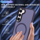 For Samsung Galaxy S24+ 5G MagSafe Magnetic Skin Feel Frosted Phone Case(Dark Purple)