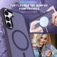 For Samsung Galaxy S24+ 5G MagSafe Magnetic Skin Feel Frosted Phone Case(Dark Purple)