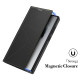 For Samsung Galaxy S24+ 5G Magnetic Armor Series RFID Card Slots Leather Phone Case(Purple)