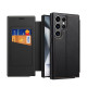 For Samsung Galaxy S24+ 5G Magnetic Armor Series RFID Card Slots Leather Phone Case(Purple)