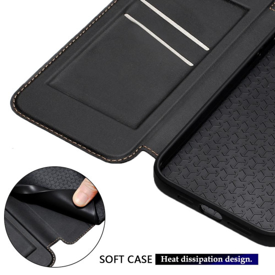 For Samsung Galaxy S24+ 5G Magnetic Armor Series RFID Card Slots Leather Phone Case(Purple)