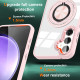 For Samsung Galaxy S24+ 5G Magnetic Rotating Ring Holder Phone Case(Pink)