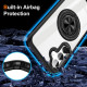 For Samsung Galaxy S24+ 5G Magnetic Rotating Ring Holder Phone Case(Black)
