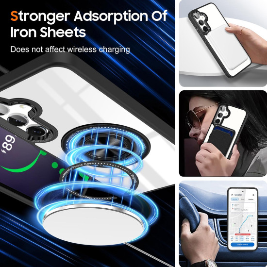 For Samsung Galaxy S24+ 5G Magnetic Rotating Ring Holder Phone Case(Black)