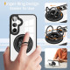 For Samsung Galaxy S24+ 5G Magnetic Rotating Ring Holder Phone Case(Black)