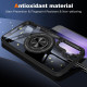 For Samsung Galaxy S24+ 5G Magnetic Rotating Ring Holder Phone Case(Black)