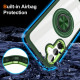 For Samsung Galaxy S24+ 5G Magnetic Rotating Ring Holder Phone Case(Dark Green)