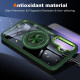 For Samsung Galaxy S24+ 5G Magnetic Rotating Ring Holder Phone Case(Dark Green)