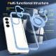 For Samsung Galaxy S24+ 5G Magnetic Rotating Ring Holder Phone Case(Light Blue)