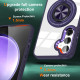 For Samsung Galaxy S24+ 5G Magnetic Rotating Ring Holder Phone Case(Dark Purple)