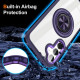 For Samsung Galaxy S24+ 5G Magnetic Rotating Ring Holder Phone Case(Dark Purple)