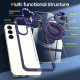 For Samsung Galaxy S24+ 5G Magnetic Rotating Ring Holder Phone Case(Dark Purple)