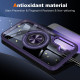 For Samsung Galaxy S24+ 5G Magnetic Rotating Ring Holder Phone Case(Dark Purple)