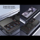For Samsung Galaxy S24+ 5G Mechanical Arm Borderless MagSafe Holder Metal Phone Case(Grey Silver)