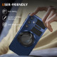 For Samsung Galaxy S24+ 5G Rotating Magnetic Holder Phone Case(Royal Blue)