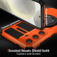 For Samsung Galaxy S24+ 5G Rotating Magnetic Holder Phone Case(Orange)