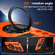 For Samsung Galaxy S24+ 5G Rotating Magnetic Holder Phone Case(Orange)
