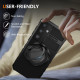 For Samsung Galaxy S24+ 5G Rotating Magnetic Holder Phone Case(Black)