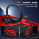 For Samsung Galaxy S24+ 5G Rotating Magnetic Holder Phone Case(Red)
