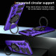 For Samsung Galaxy S24+ 5G Rotating Magnetic Holder Phone Case(Purple)