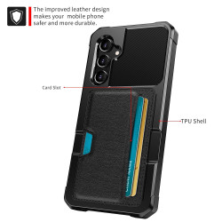 For Samsung Galaxy S24+ 5G ZM02 Card Slot Holder Phone Case(Black)
