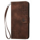 For Samsung Galaxy S24+ 5G YX0080 Grid Butterfly Embossed Pattern Flip Leather Phone Case with Lanyard(Coffee)