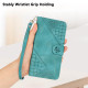 For Samsung Galaxy S24+ 5G YX0080 Grid Butterfly Embossed Pattern Flip Leather Phone Case with Lanyard(Light Blue)