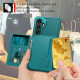For Samsung Galaxy S24+ 5G Magnetic Wallet Card Bag Leather Phone Case(Cyan)