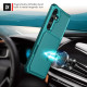 For Samsung Galaxy S24+ 5G Magnetic Wallet Card Bag Leather Phone Case(Cyan)