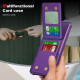 For Samsung Galaxy S24+ 5G Vertical Flip Card Bag Holder Leather Phone Case(Purple)