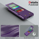 For Samsung Galaxy S24+ 5G Vertical Flip Card Bag Holder Leather Phone Case(Purple)