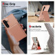 For Samsung Galaxy S24+ 5G Vertical Flip Card Bag Holder Leather Phone Case(Rose Gold)