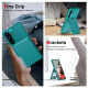 For Samsung Galaxy S24+ 5G Vertical Flip Card Bag Holder Leather Phone Case(Cyan Green)