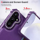 For Samsung Galaxy S24+ 5G Diamond Horizontal Card Bag Leather Phone Case(Purple)