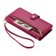 For Samsung Galaxy S24+ 5G Nine Card-slot Zipper Wallet Bag Leather Phone Case(Red)