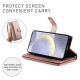 For Samsung Galaxy S24+ 5G Nine Card-slot Zipper Wallet Bag Leather Phone Case(Pink)