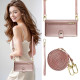 For Samsung Galaxy S24+ 5G Nine Card-slot Zipper Wallet Bag Leather Phone Case(Pink)
