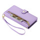For Samsung Galaxy S24+ 5G Nine Card-slot Zipper Wallet Bag Leather Phone Case(Purple)
