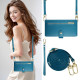 For Samsung Galaxy S24+ 5G Nine Card-slot Zipper Wallet Bag Leather Phone Case(Blue)