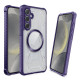 For Samsung Galaxy S24+ 5G CD Texture Magsafe Phone Case(Dark Purple)