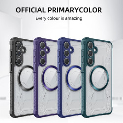 For Samsung Galaxy S24+ 5G CD Texture Magsafe Phone Case(Dark Purple)