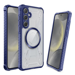 For Samsung Galaxy S24+ 5G CD Texture Magsafe Phone Case(Sapphire)