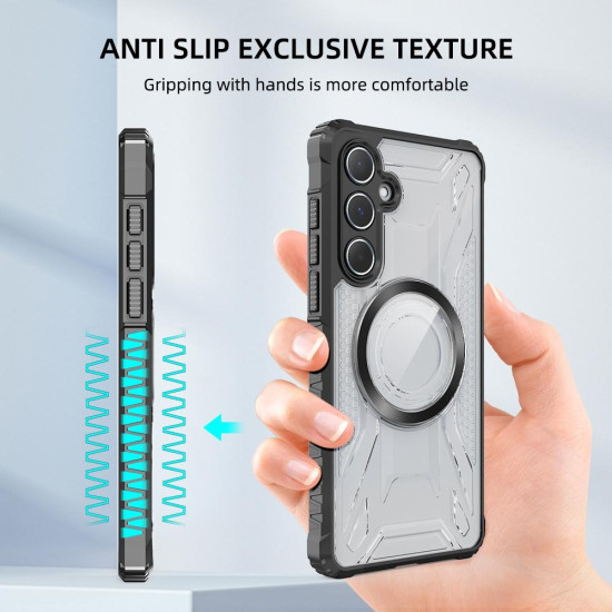 For Samsung Galaxy S24+ 5G CD Texture Magsafe Phone Case(Sapphire)