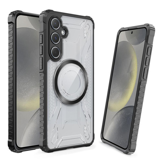 For Samsung Galaxy S24+ 5G CD Texture Magsafe Phone Case(Black)