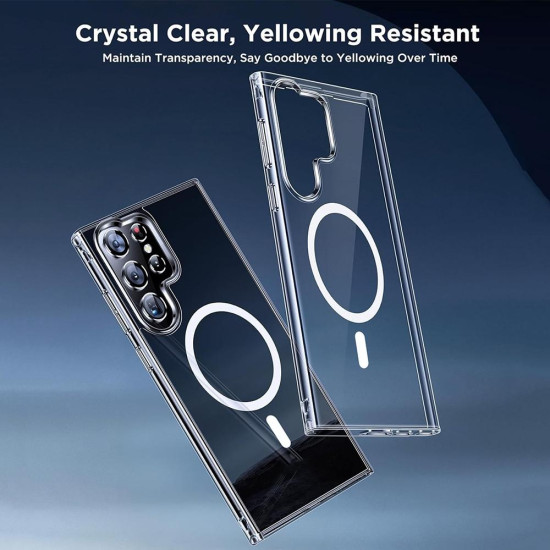 For Samsung Galaxy S24+ 5G ViLi MAG-C Series MagSafe Magnetic PC + TPU Phone Case(Transparent)