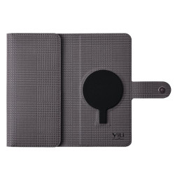 For Samsung Galaxy S24+ 5G ViLi GHA-C Series RFID MagSafe Magnetic Flip Leather Phone Case(Grey)